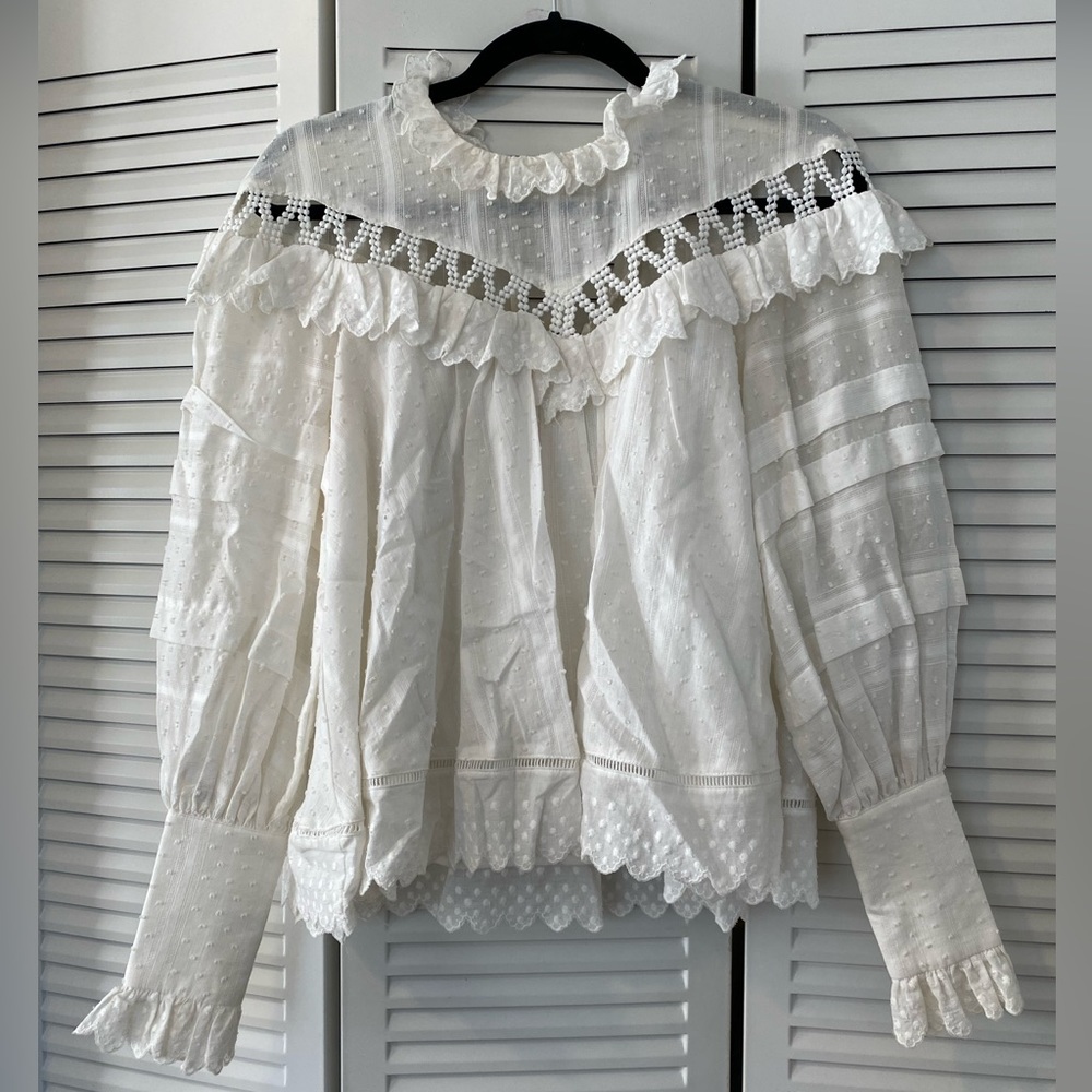 Elliatt White Lace Blouse